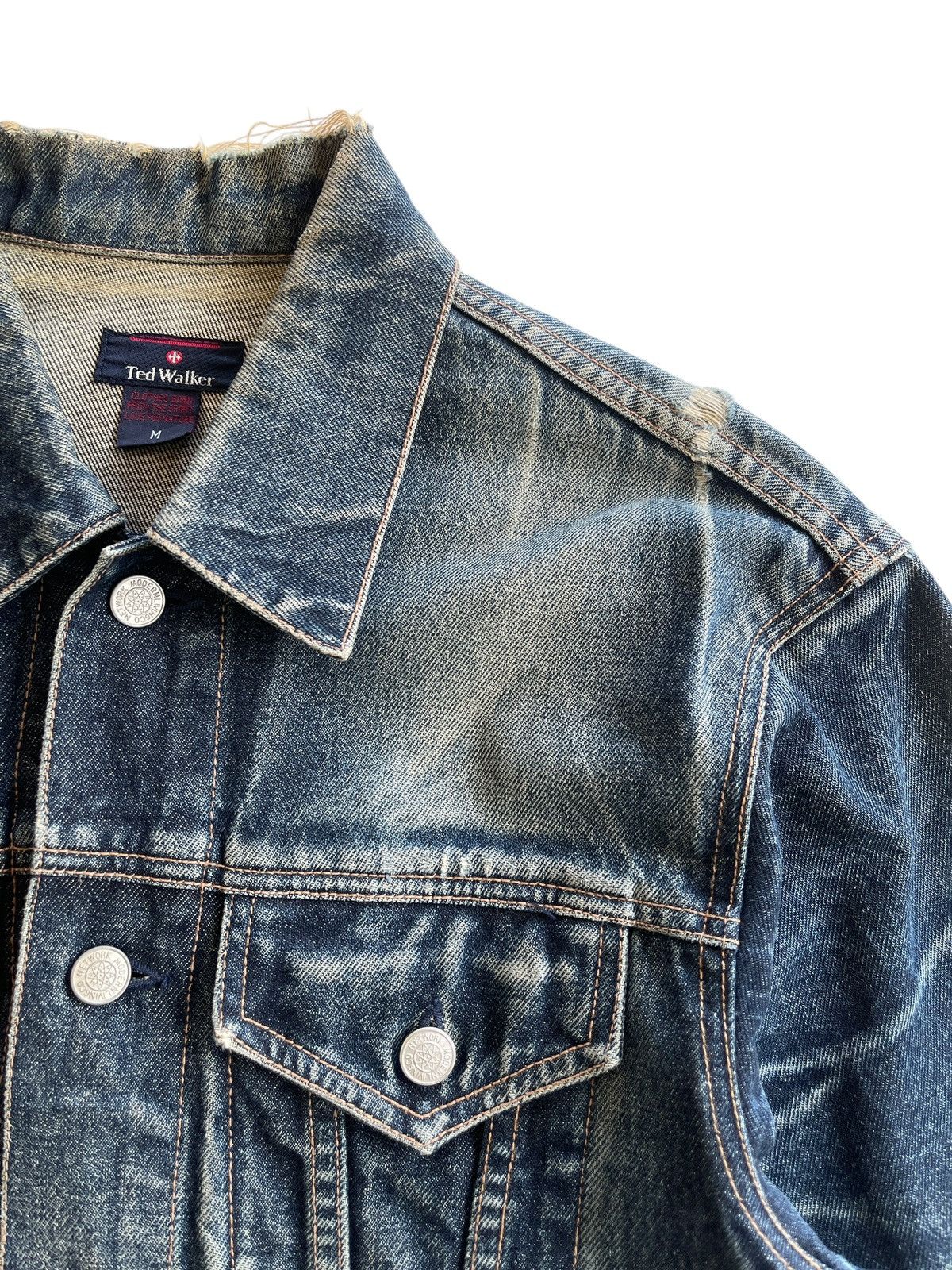 Japanese Brand Vintage Ted Walker Denim Trucker Jacket Size US M / EU 48-50 / 2 - 9 Thumbnail