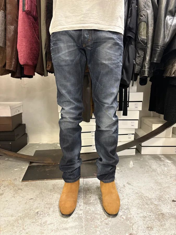 AW2010 Cavalli Brut Marin Faded Denim Slim Jeans
