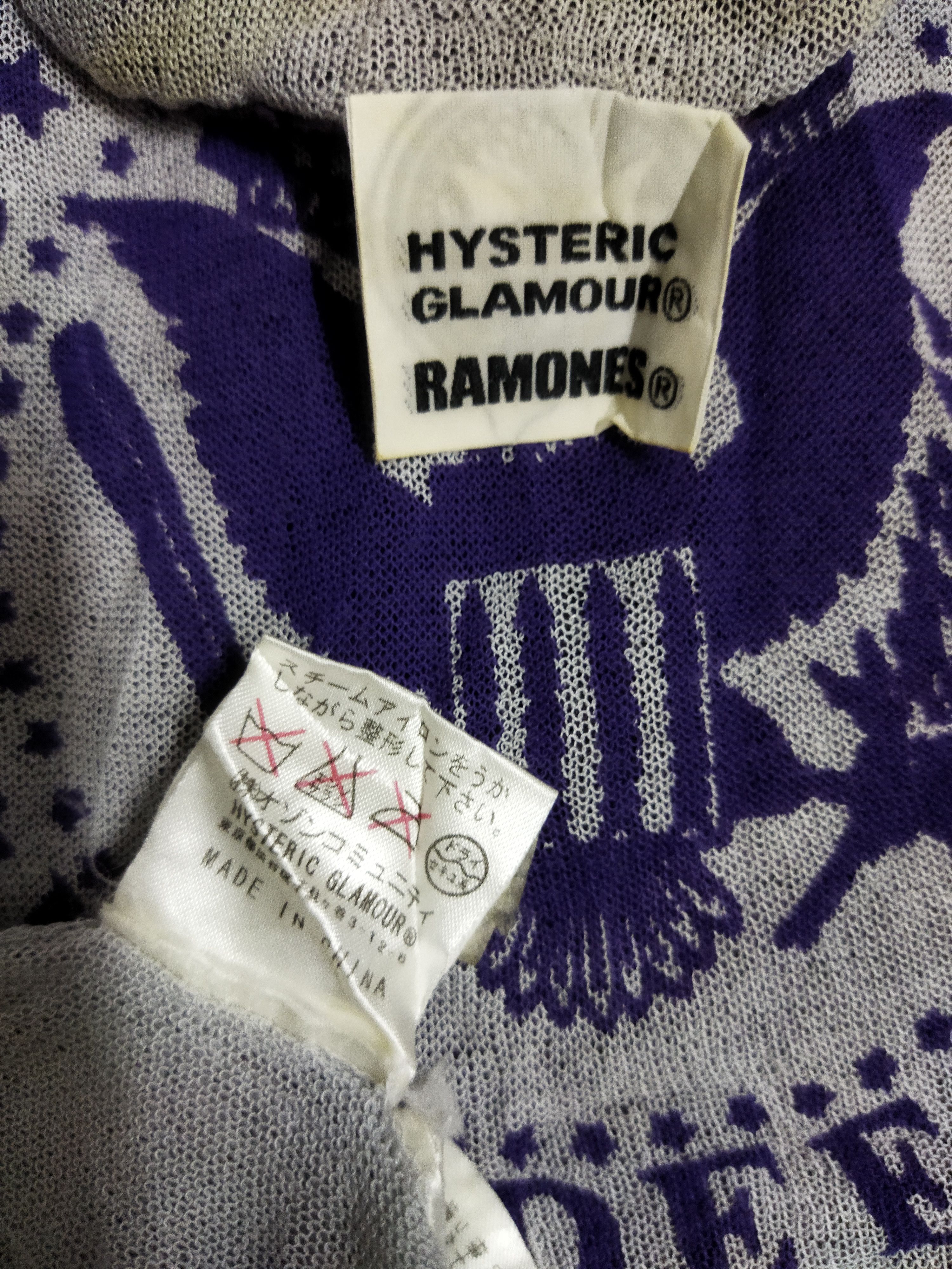 Hysteric Glamour Hysteric Glamour x Ramones Mesh Tank Top Size S / US 4 / IT 40 - 6 Thumbnail