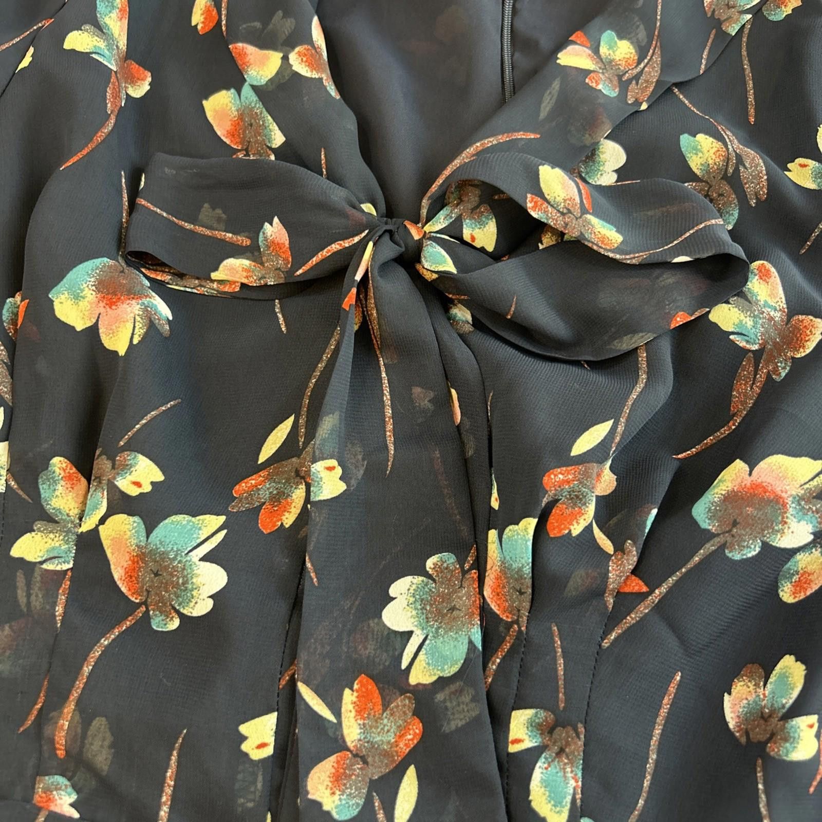Other Betsey Johnson Sheer Black Floral Sleeve Dress Sz8 Nordstrom Size M / US 6-8 / IT 42-44 - 9 Thumbnail