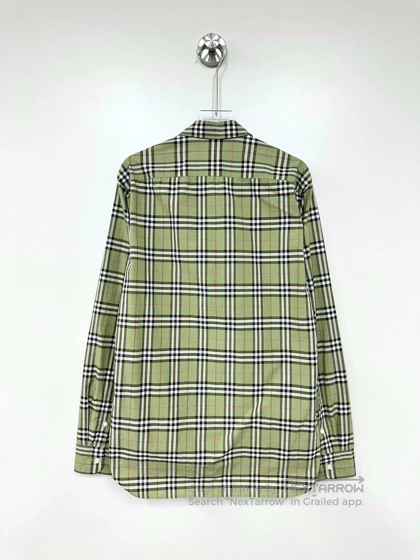 Burberry Burberry Green Classic Plaid Long Sleeve Shirt| Size US XS / EU 42 / 0 - 2 Thumbnail