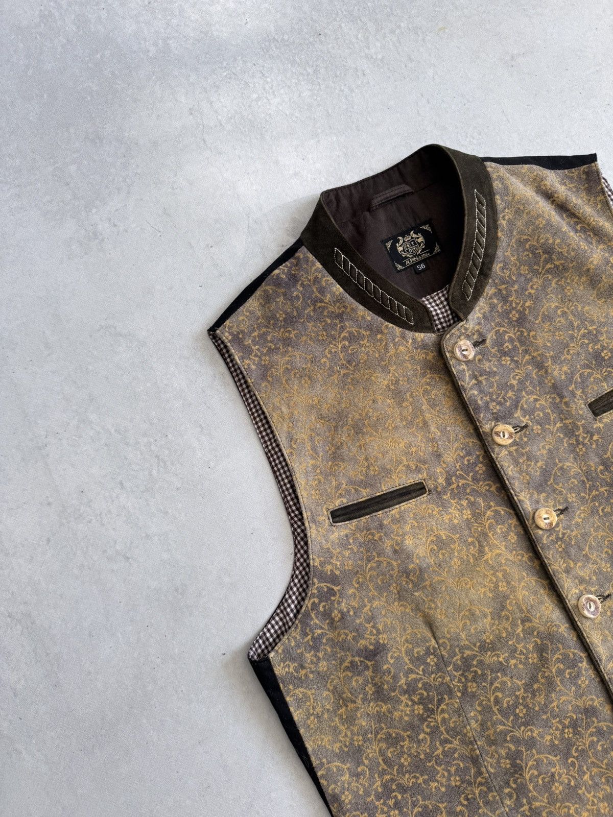 Other Vintage Alpin De Luxe Traditional Alpin Velour Vests Men Size US XL / EU 56 / 4 - 3 Thumbnail