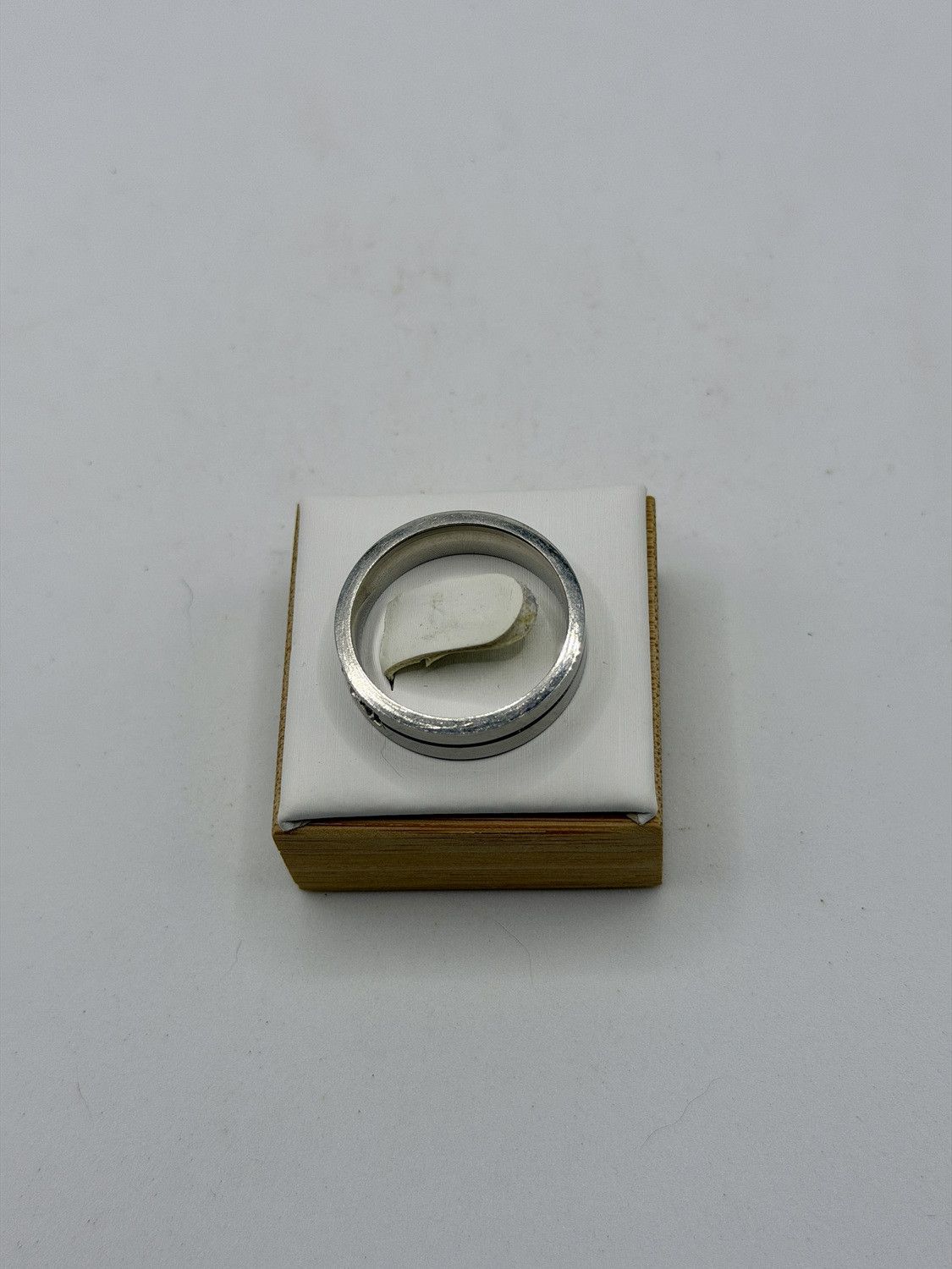 Jewelry 9 Czs Band Stainless Steel Ring - Size 10 Size ONE SIZE - 4 Thumbnail