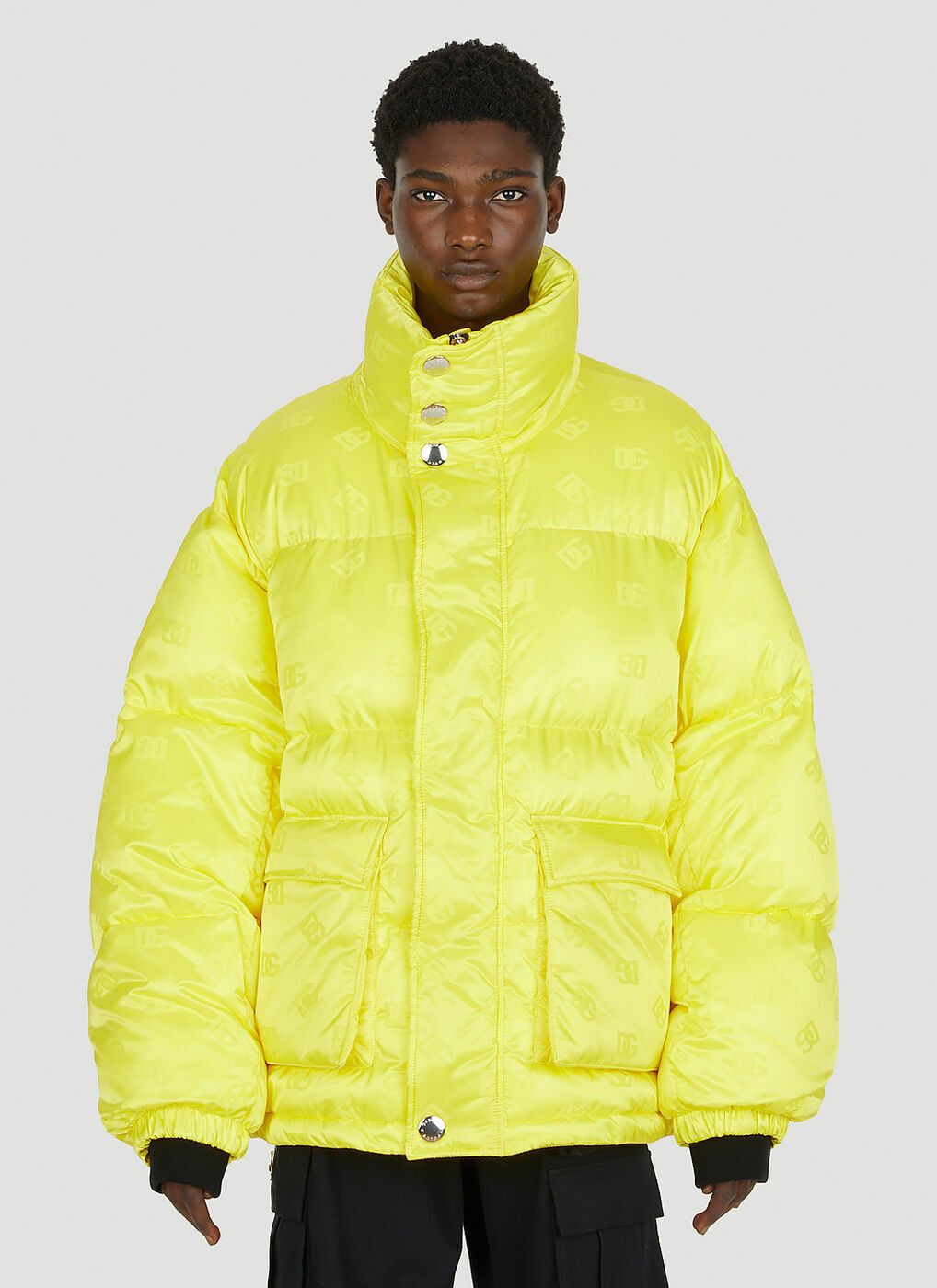 Dolce & Gabbana o1y0125 Turtleneck Jacket in Yellow Size US M / EU 48-50 / 2 - 1 Thumbnail