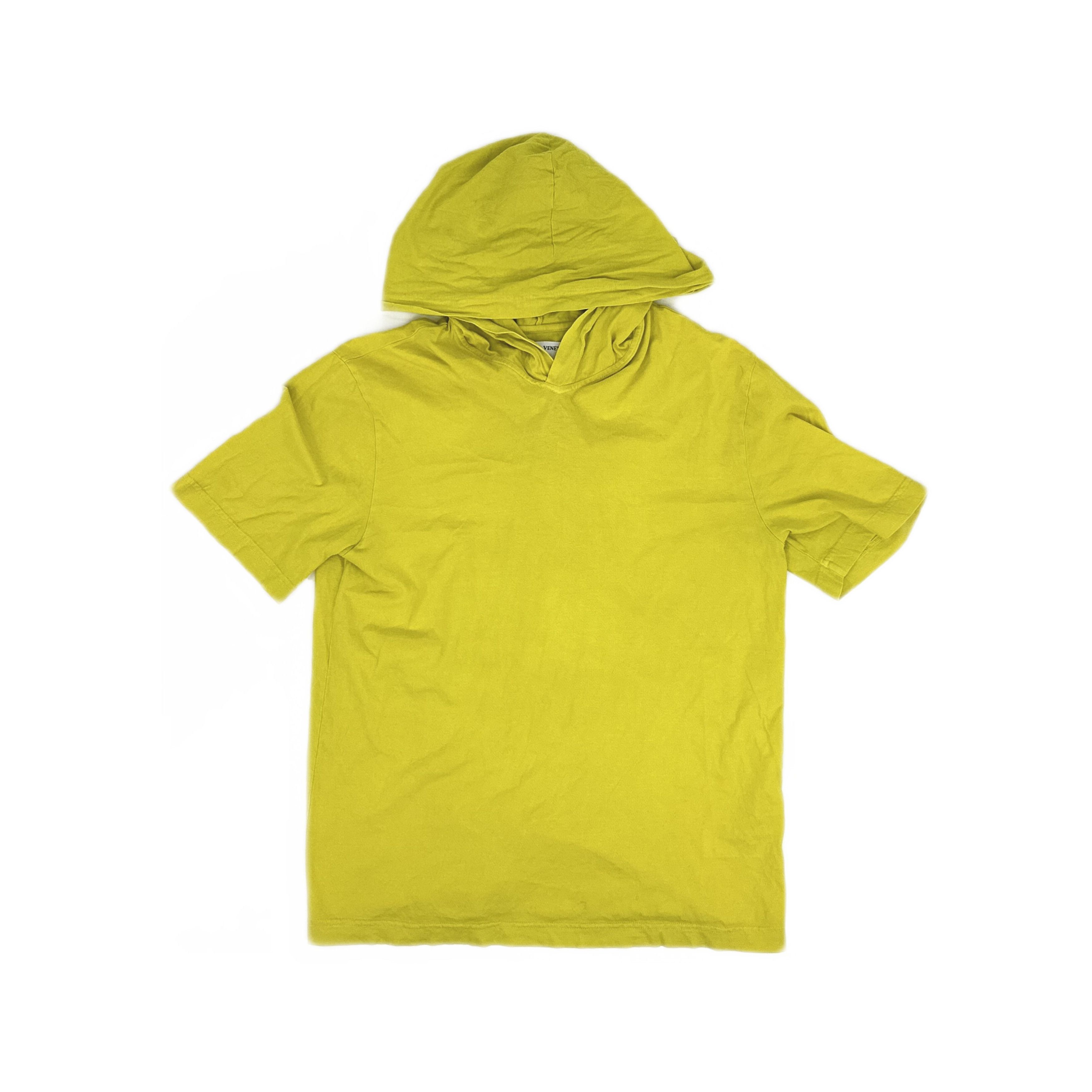 Bottega Veneta Yellow Hooded T-Shirt Size S