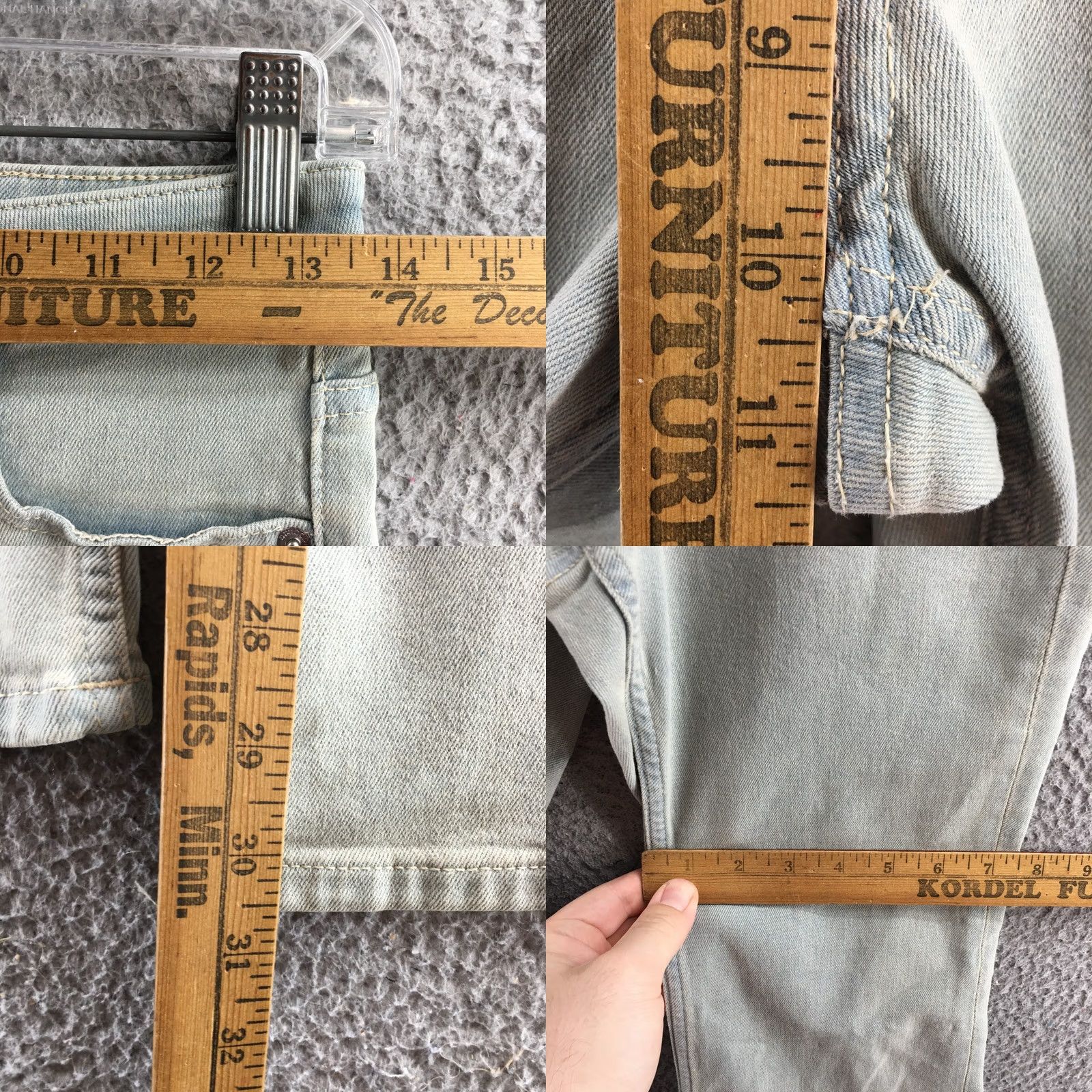 H&M Divided by H&M Flared Jeans Womens 4 Blue Denim Cotton Blend Mid Rise Zip Fly Jeans Women Regular Blue 90s Classic Mens Womens Girls Size 27" / US 4 / IT 40 - 8 Thumbnail