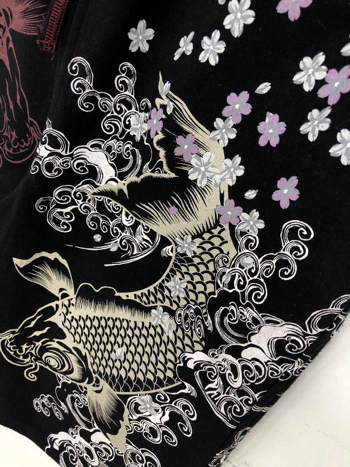 Harajuku Style Bullet Noise KOI Overprinted Short Pants
