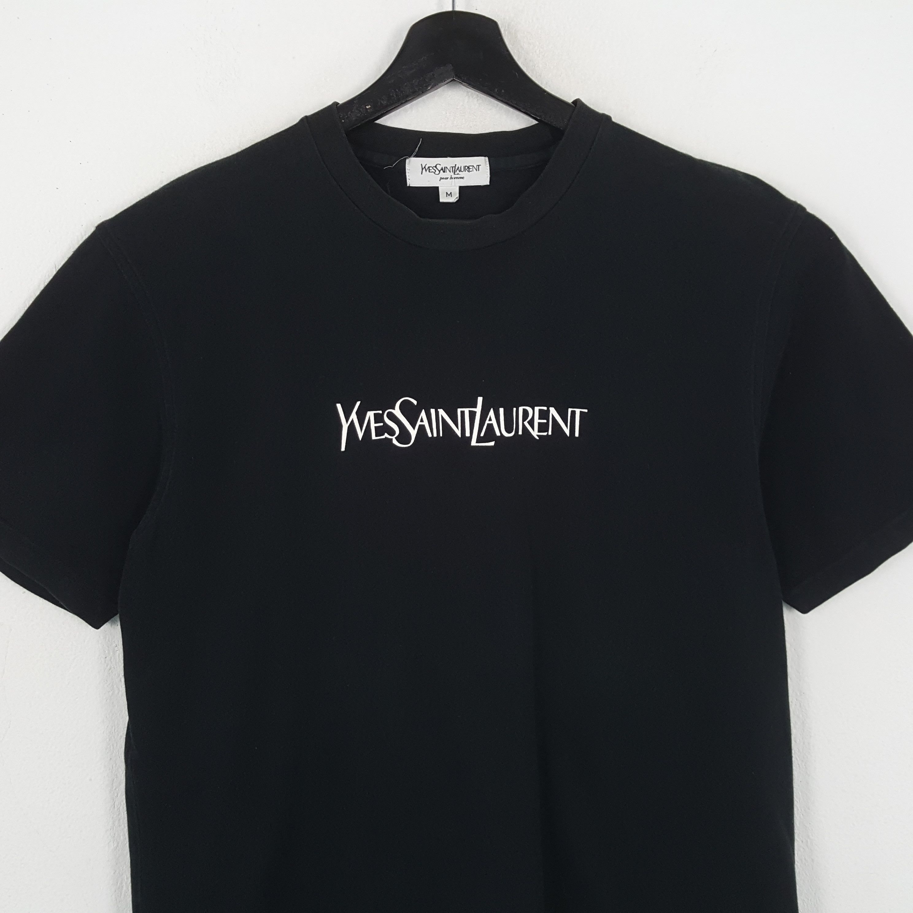 Vintage × Yves Saint Laurent YVES SAINT LAURENT Fashion Style Spellout Design Tshirt Size US M / EU 48-50 / 2 - 2 Thumbnail