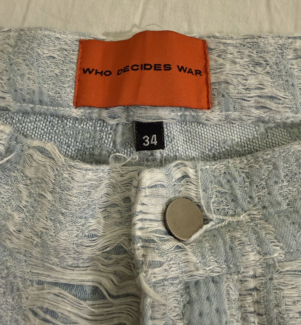 Who Decides War Who Decides War Distressed Storm Denim Pant 34 Size US 34 / EU 50 - 5 Thumbnail
