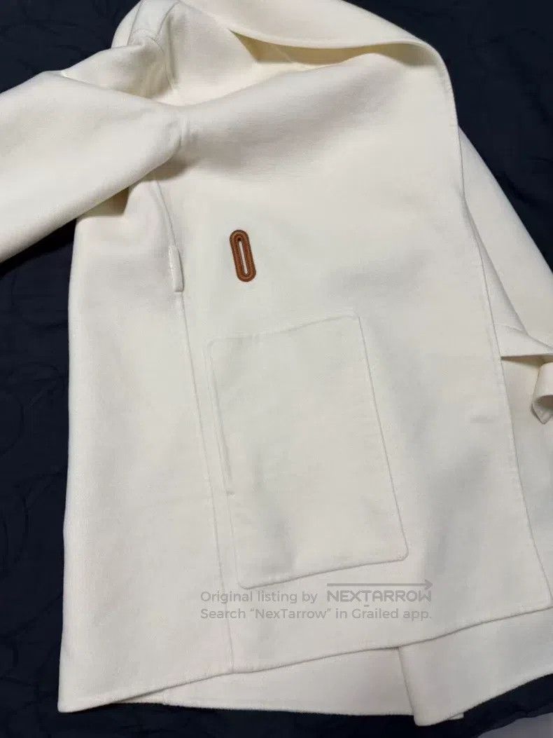 Hermes Hermes Cream-colored cashmere coat Size XS / US 0-2 / IT 36-38 - 2 Thumbnail