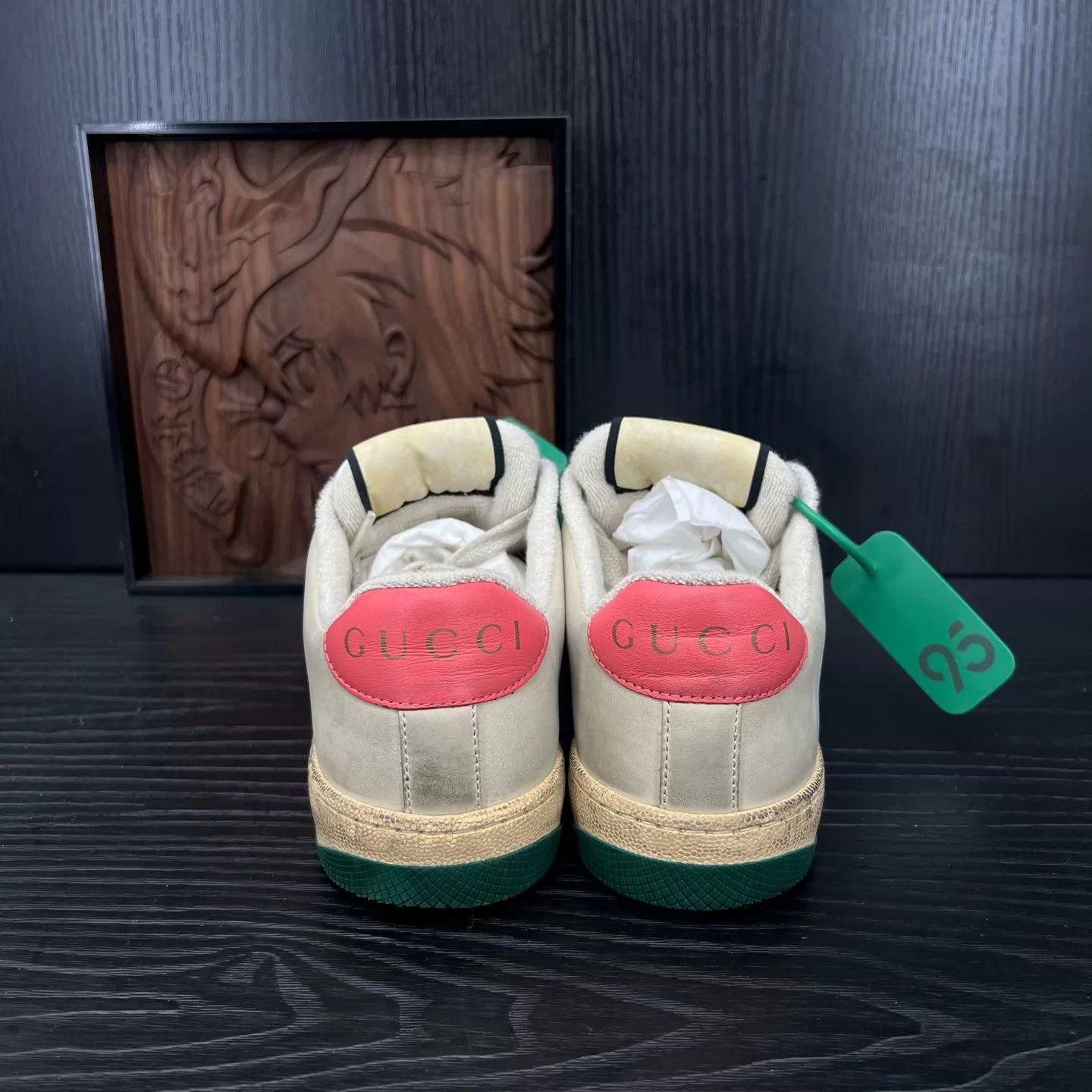 Gucci Gucci Distressed Sneakers Ebony Pink Size 36 Size US 5.5 / IT 35.5 - 6 Thumbnail