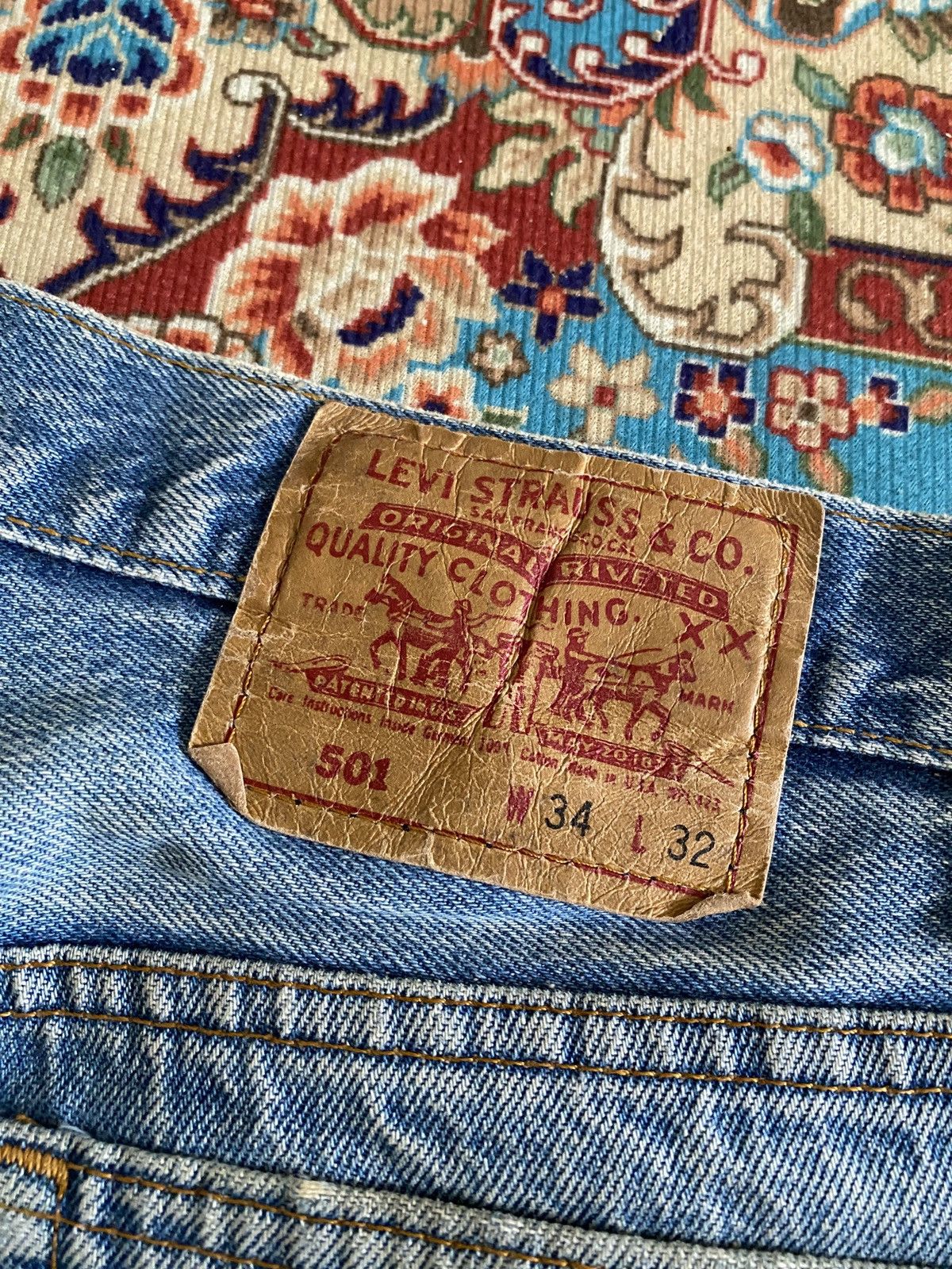 Levi's Vintage 90s Levi’s 501 Distressed Denim Size US 32 / EU 48 - 13 Thumbnail