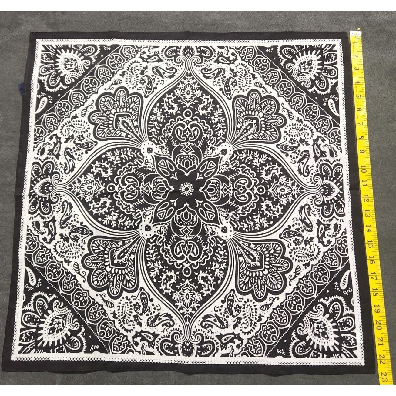 Other Cotton Bandanas Paisley Print Handkerchiefs 3-Pack Black/Gra Size ONE SIZE - 2 Thumbnail