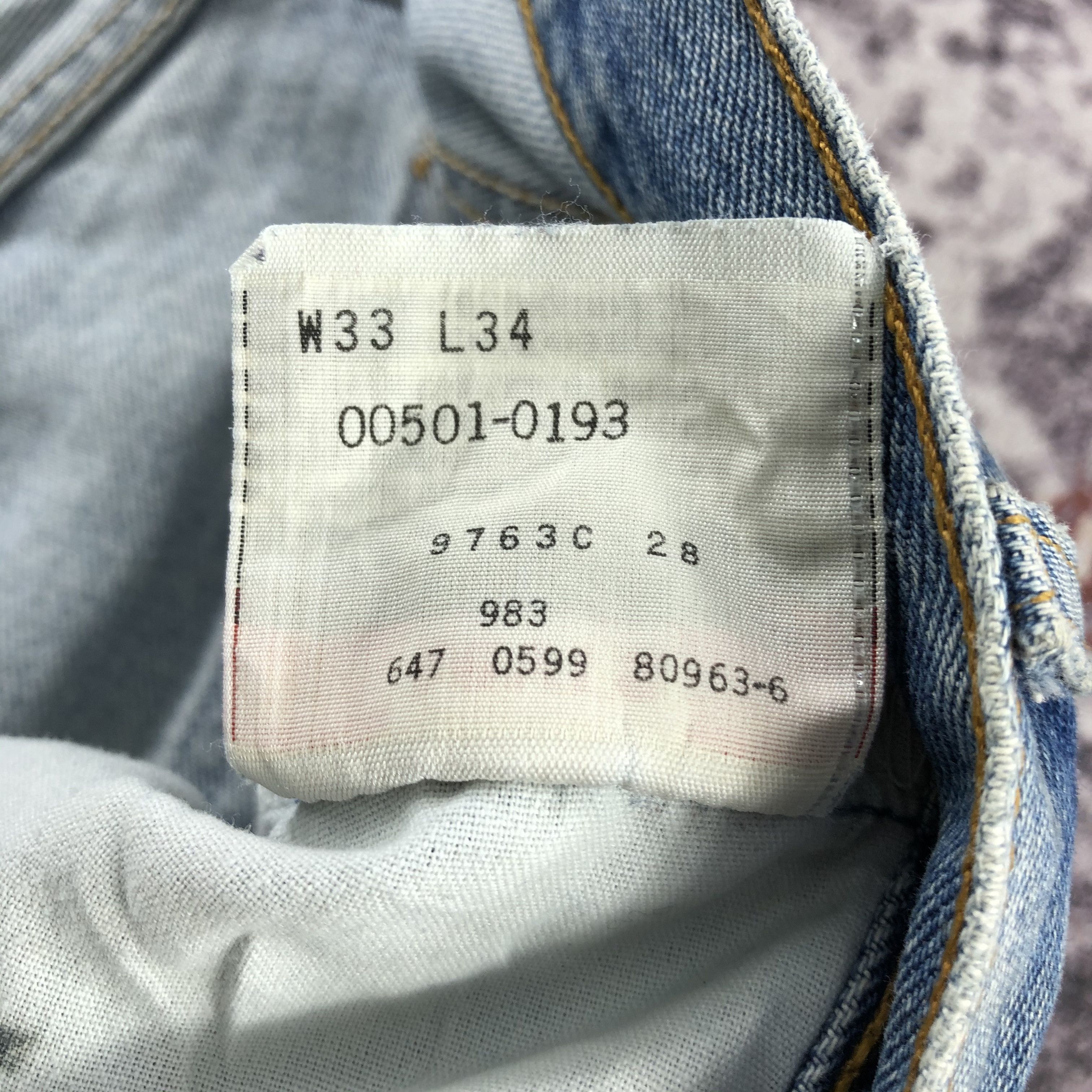Levi's 90s Vintage Levis 501 Jeans-JM2705 Size US 33 - 14 Thumbnail