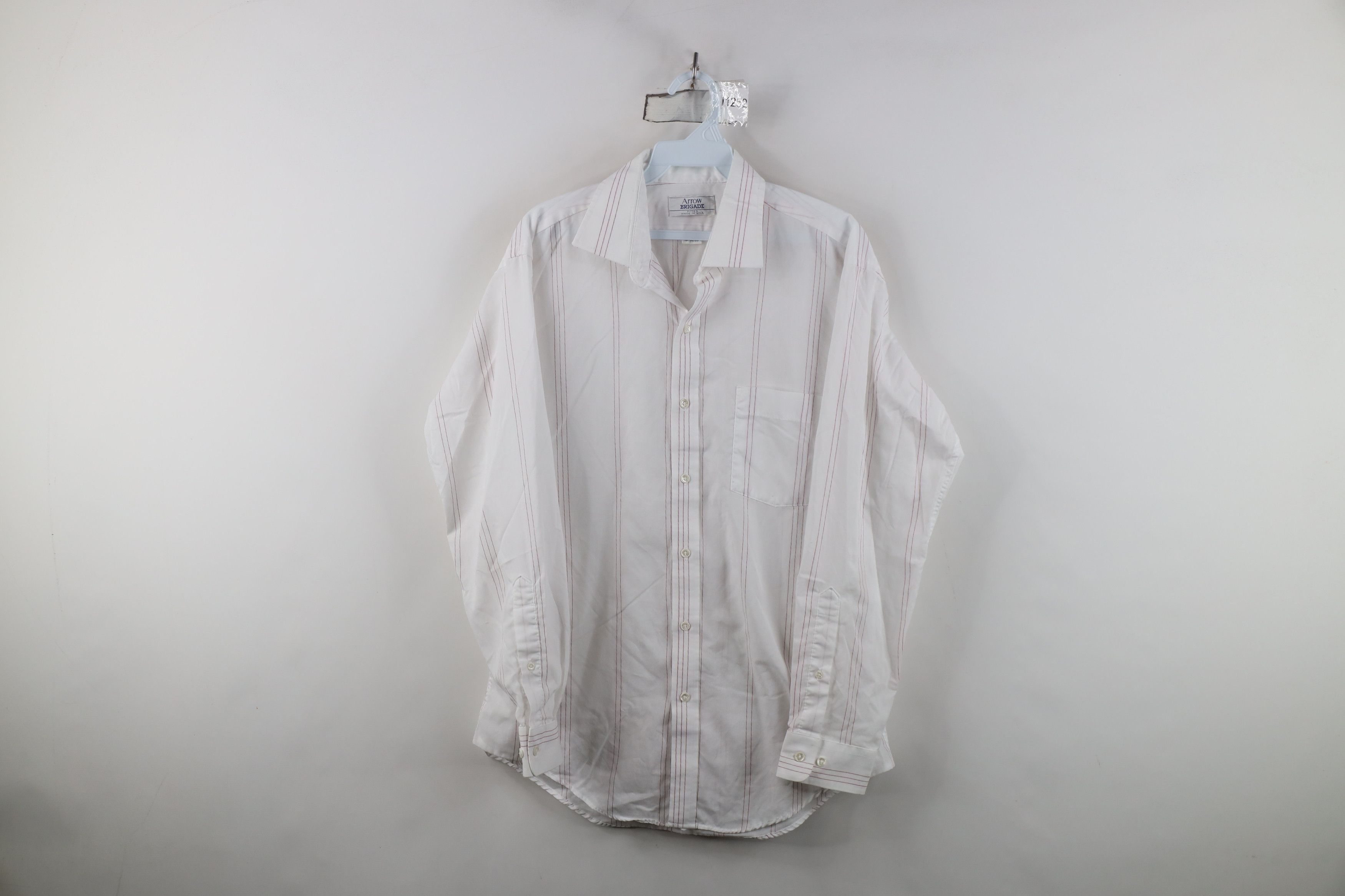 Vintage Vintage 80s 90s Streetwear Striped Collared Button Shirt USA Size US M / EU 48-50 / 2 - 1 Thumbnail