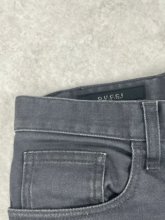 Gucci Gucci Grey Slim Denim Jeans Size US 30 / EU 46 - 10 Thumbnail