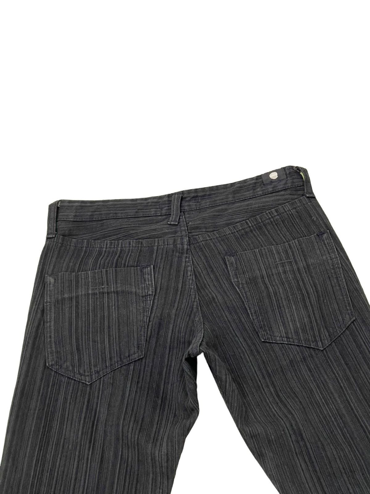 Japanese Brand Flare Jeans Blue Way Japan Pinstriped Boot Cut 8🟦7 Size US 30 / EU 46 - 18 Thumbnail