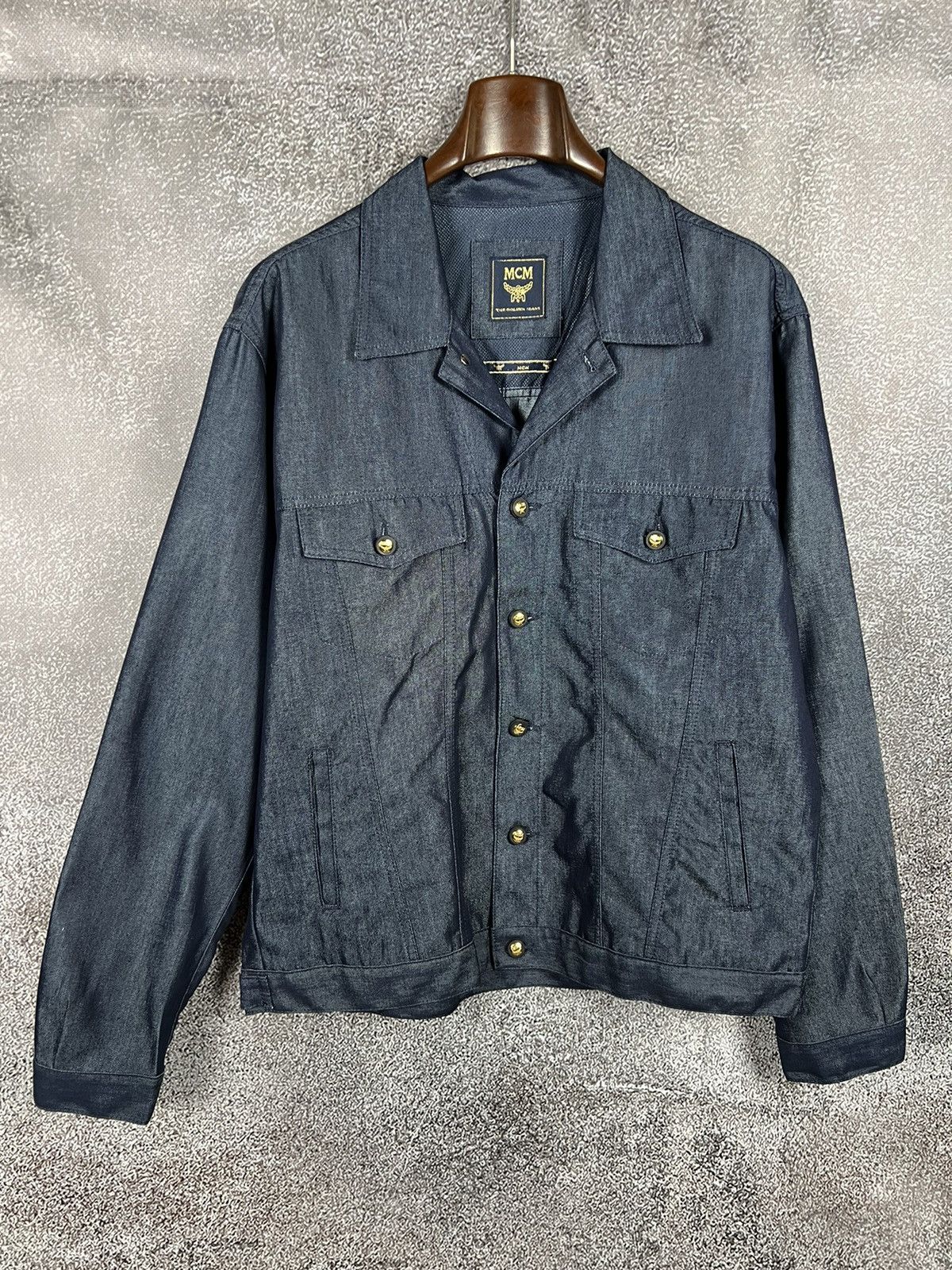 Vintage MCM the golden jeans denim jacket men XL