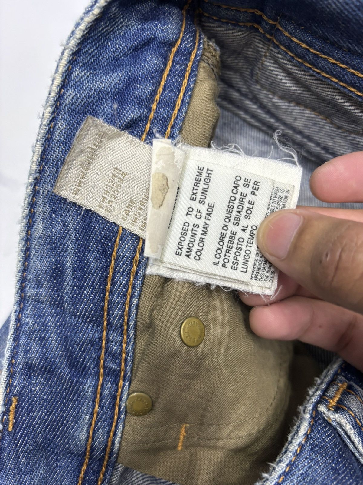 Diesel 🔥RARE DIESEL DENIM CUSTOM MADE AGEHA PAINT DISTRESS DENIM Size US 30 / EU 46 - 13 Thumbnail