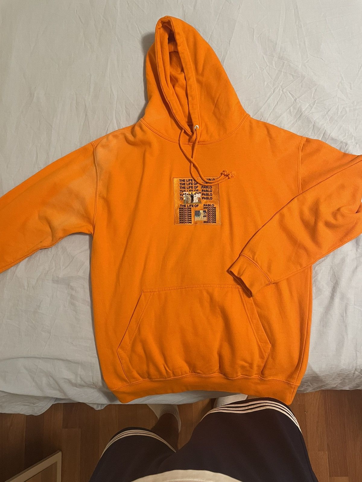 Vintage Kanye West Orange Hoodie Life of Pablo Grailed