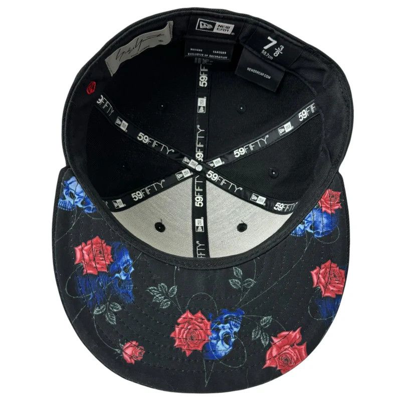 Yohji Yamamoto New Era Yohji Yamamoto pour homme skull rose cap Size ONE SIZE - 4 Thumbnail