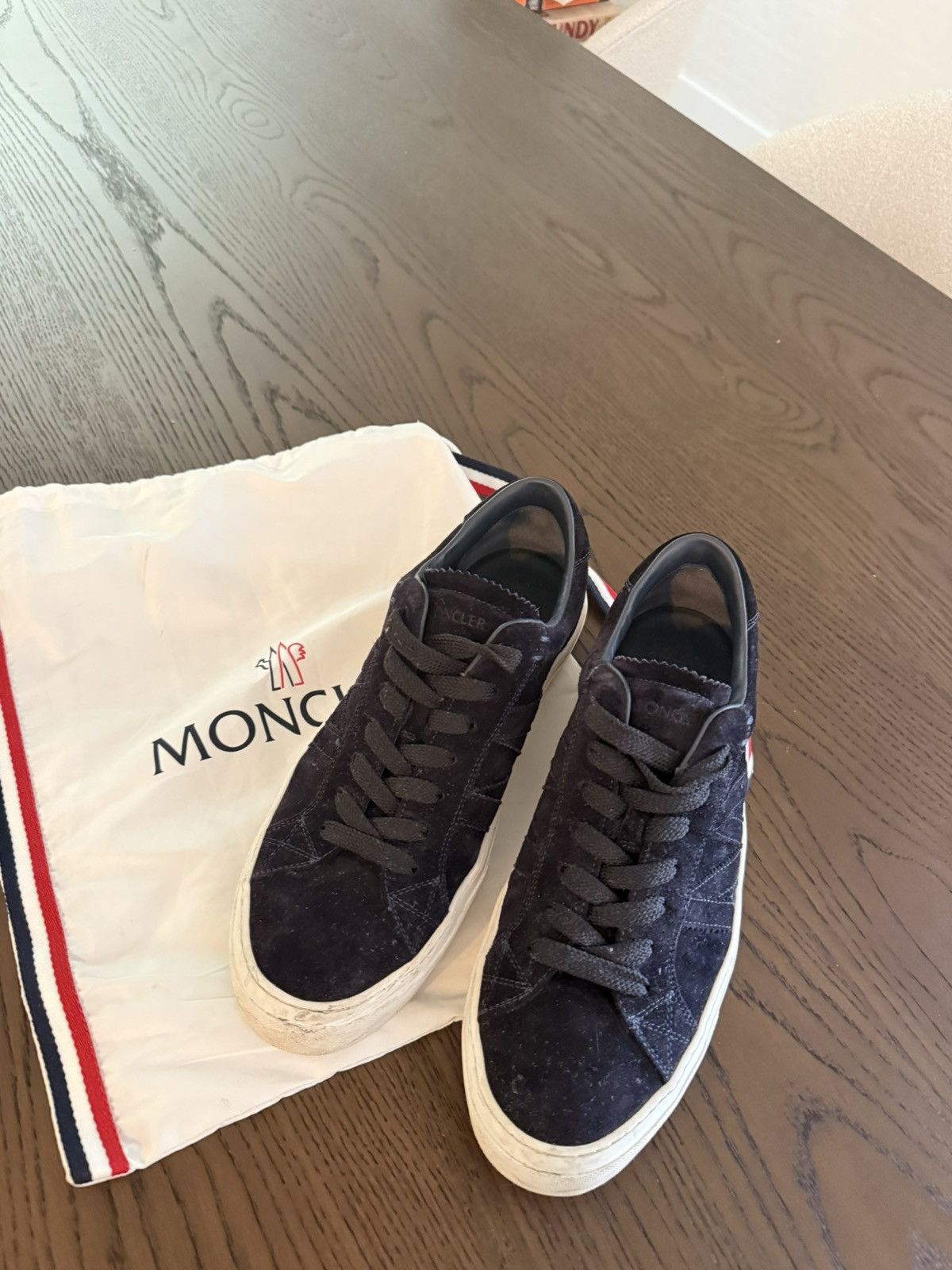 Moncler Moncler M Navy Suede Sneakers Size US 11 / EU 44 - 1 Thumbnail