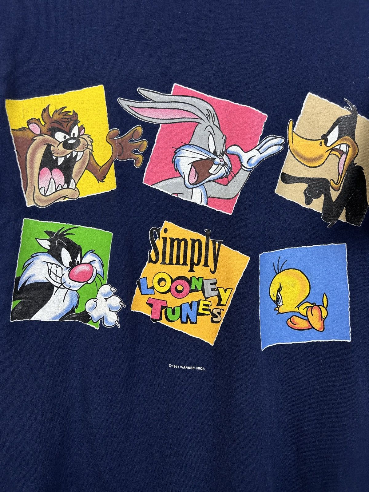 Vintage 90s Vintage 1997 Simply Looney Tunes Single Stitch T-Shirt Size US M / EU 48-50 / 2 - 2 Thumbnail