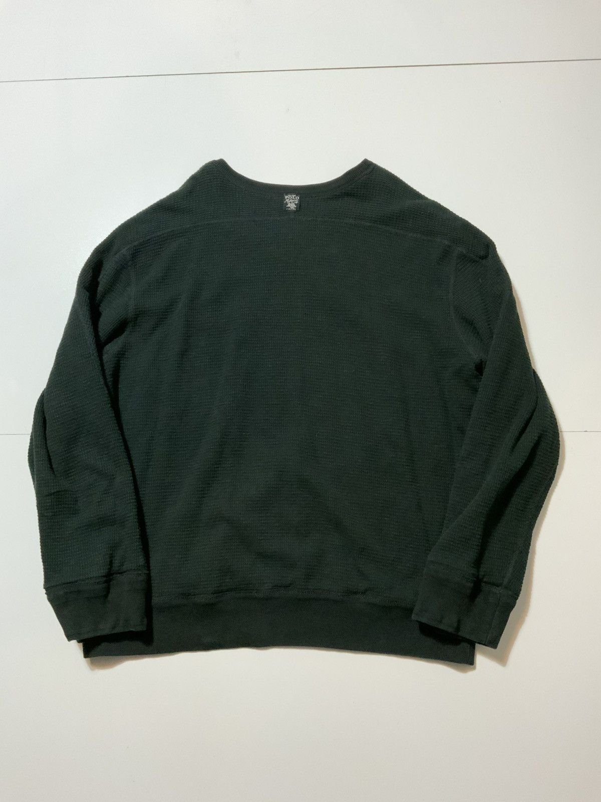 Polo Ralph Lauren Polo Ralph Lauren Reversible Waffle Knit Thermal Sweatshirt Size US XXL / EU 58 / 5 - 4 Thumbnail