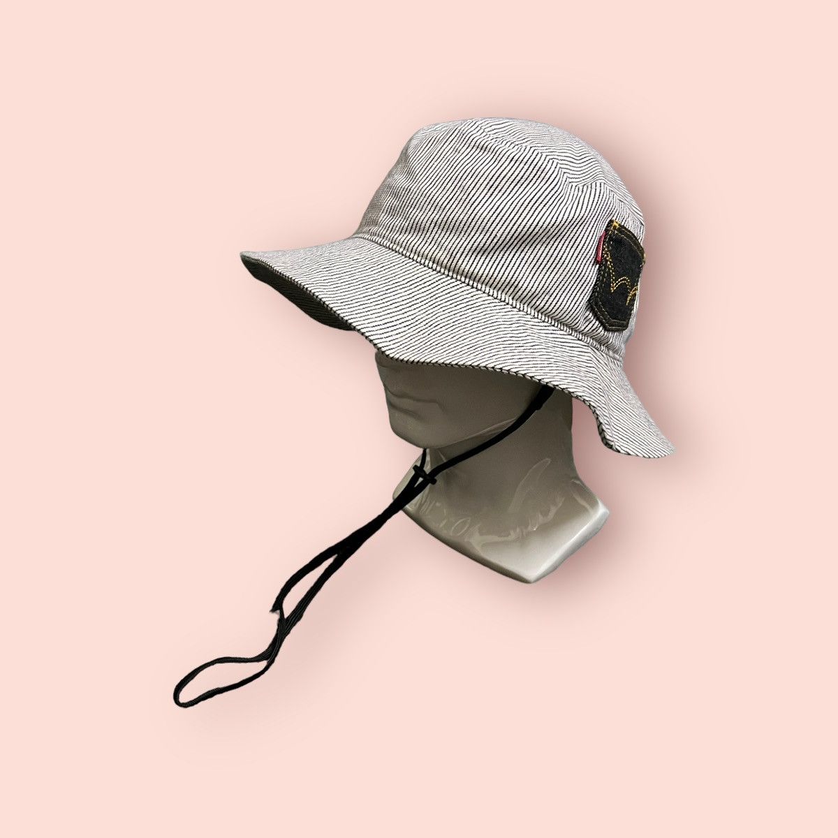 Edwin × Japanese Brand RARE VINTAGE EDWIN HICKORY STRIPED BUCKET HAT Size ONE SIZE - 5 Thumbnail