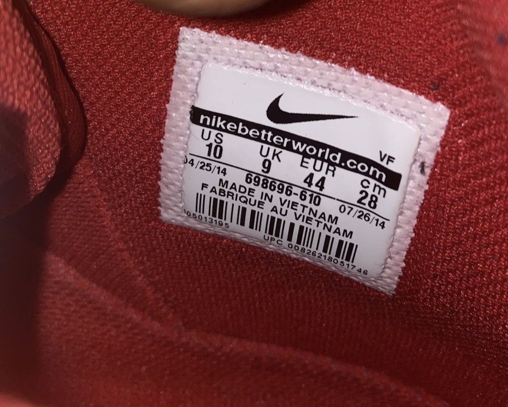 Nike × Supreme RARE SUPREME AIR FORCE HIGH TOP FALL WINTER 2014 RED SIZE 10 Size US 10 / EU 43 - 7 Thumbnail