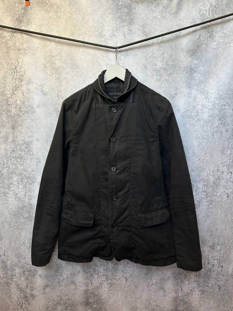 Allsaints ALLSAINTS ESTON BLAZER Black Cotton Jacket with Inner Collar Size US S / EU 44-46 / 1 - 3 Thumbnail