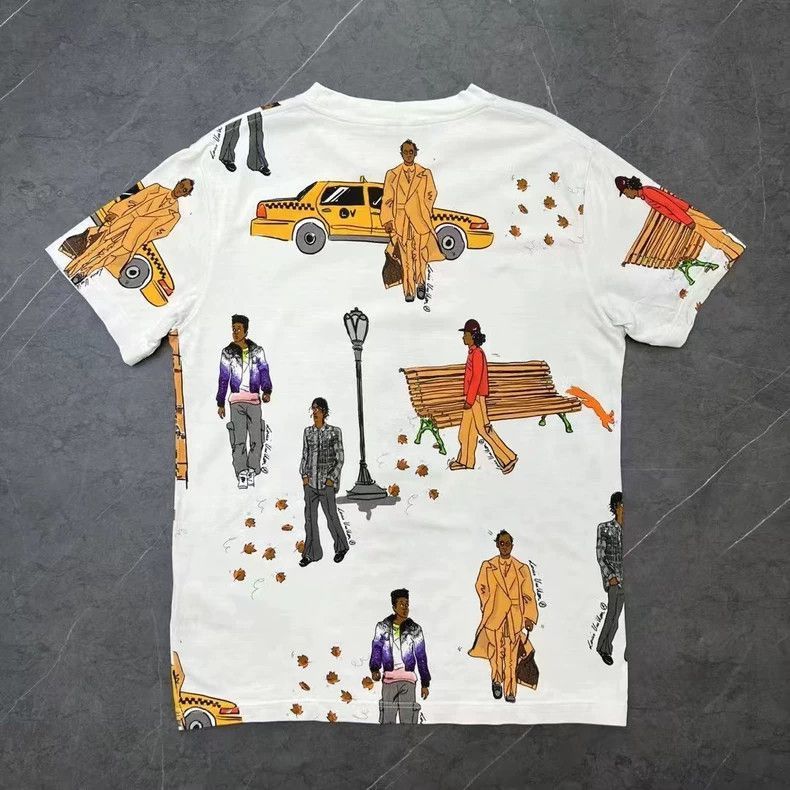 Louis Vuitton Louis Vuitton Short Sleeve Graphic Tshirt-2506 Size US M / EU 48-50 / 2 - 2 Thumbnail