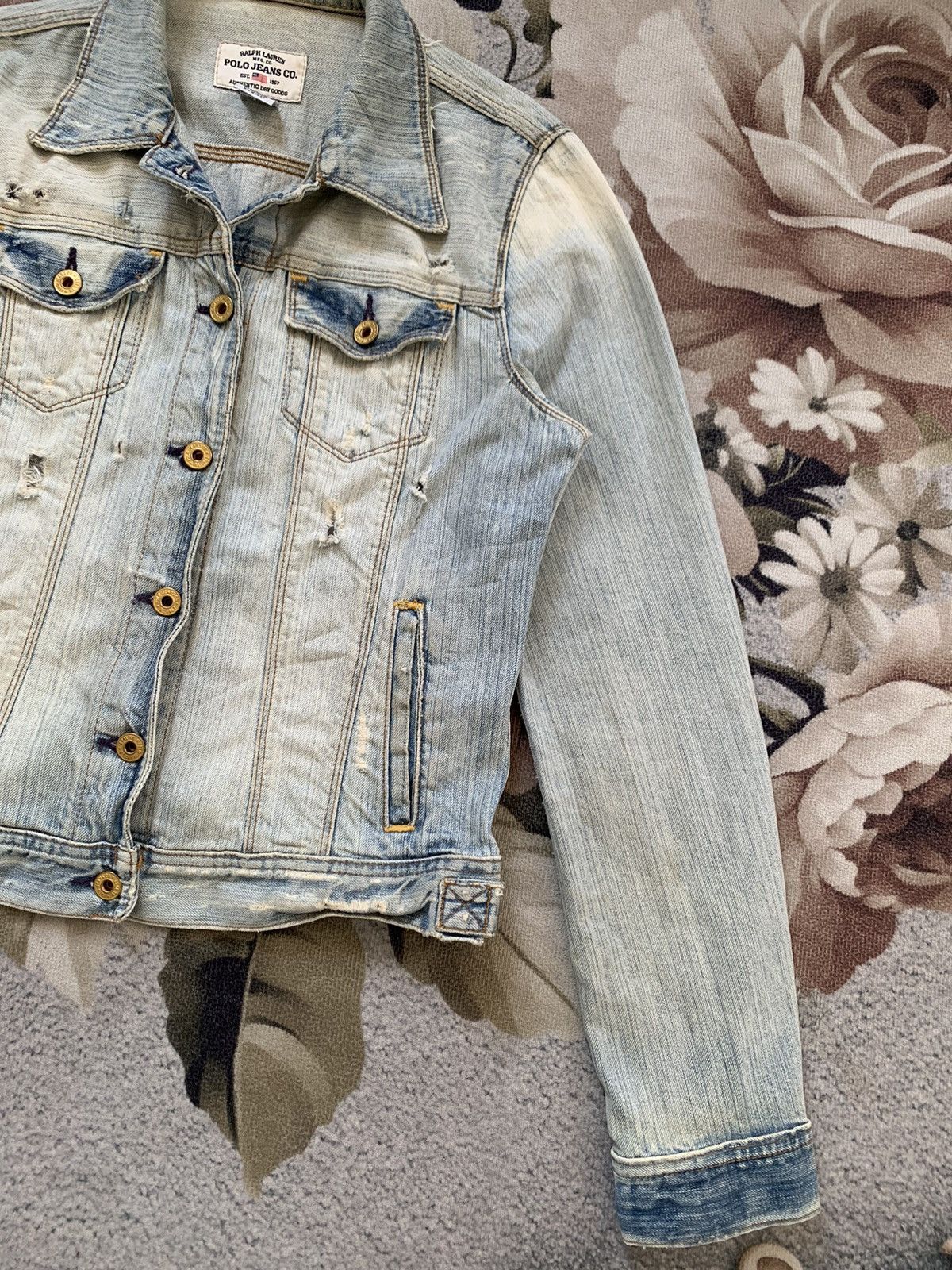 Polo Ralph Lauren Ralph Lauren Polo Jeans Co Distress Denim Jacket Size M / US 6-8 / IT 42-44 - 4 Thumbnail