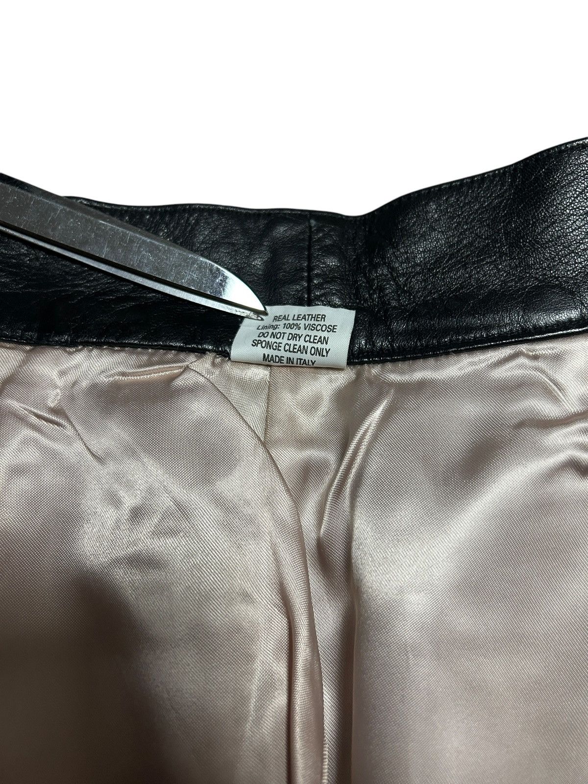 Vivienne Westwood 90s Sailor Leather Trousers Size 28" / US 6 / IT 42 - 9 Thumbnail