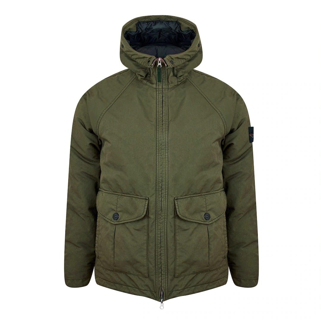 Stone Island o1g2r1mq0526 Canvas Down Hooded Long Sleeve Field Jacket Size US L / EU 52-54 / 3 - 1 Thumbnail