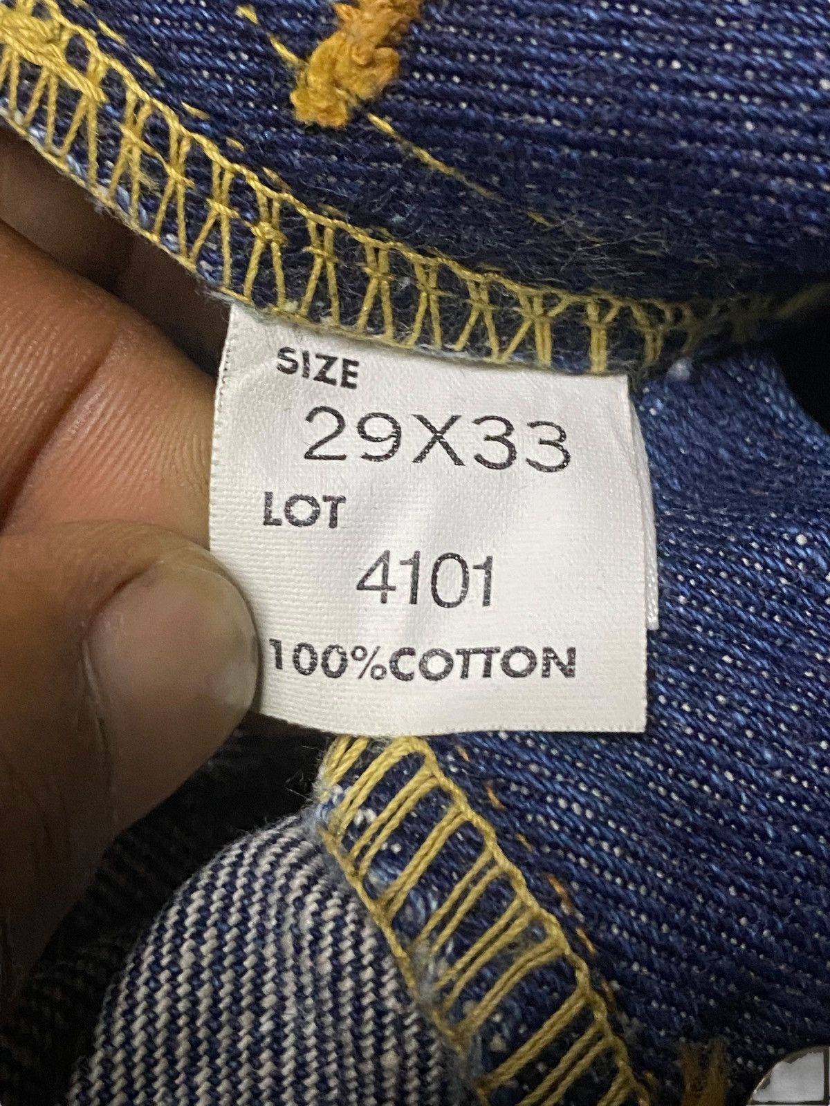 Lee Lee Japan Half Selvedge Blue Wash Distressed Jeans Size US 28 / EU 44 - 21 Thumbnail