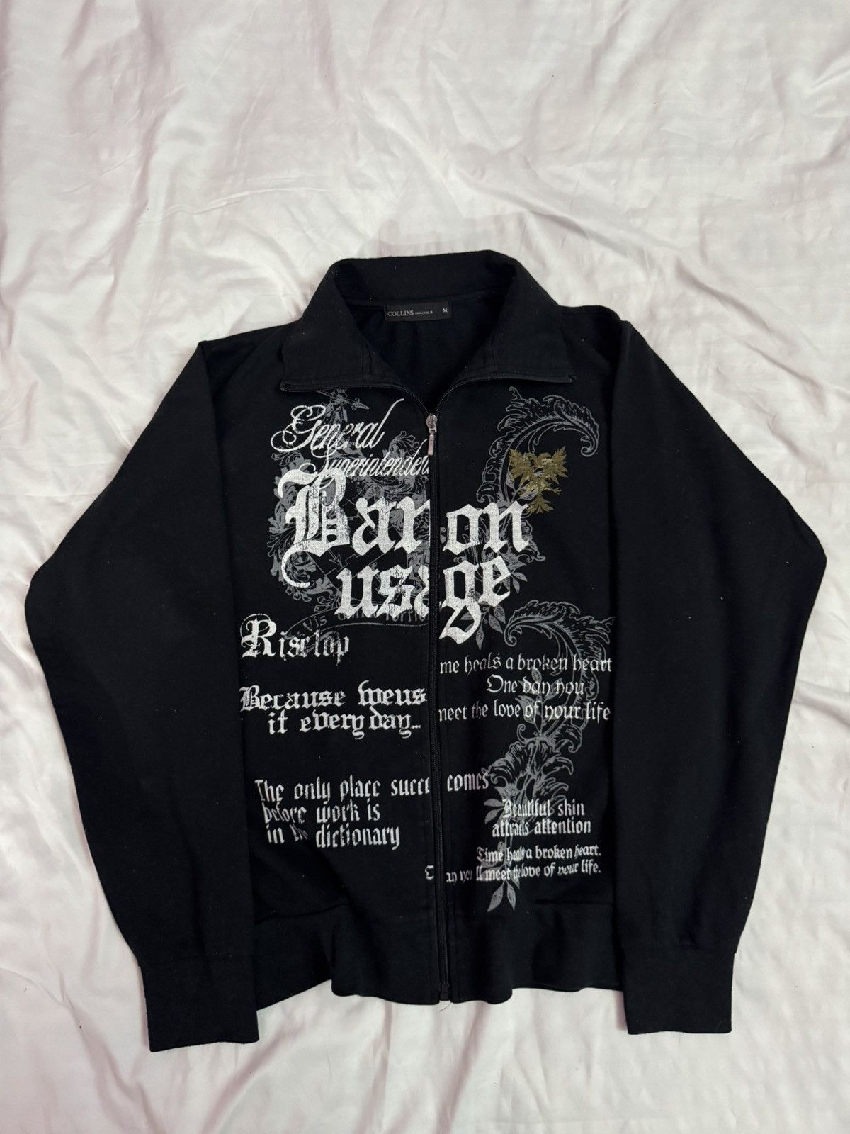 14th Addiction 2000s Wild Poems Grunge Punk Gothic Goa Zip Up Size US M / EU 48-50 / 2 - 1 Thumbnail