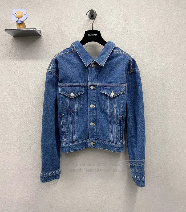 Balenciaga Balenciaga Blue Denim Jacket Size XS / US 0-2 / IT 36-38 - 1 Thumbnail