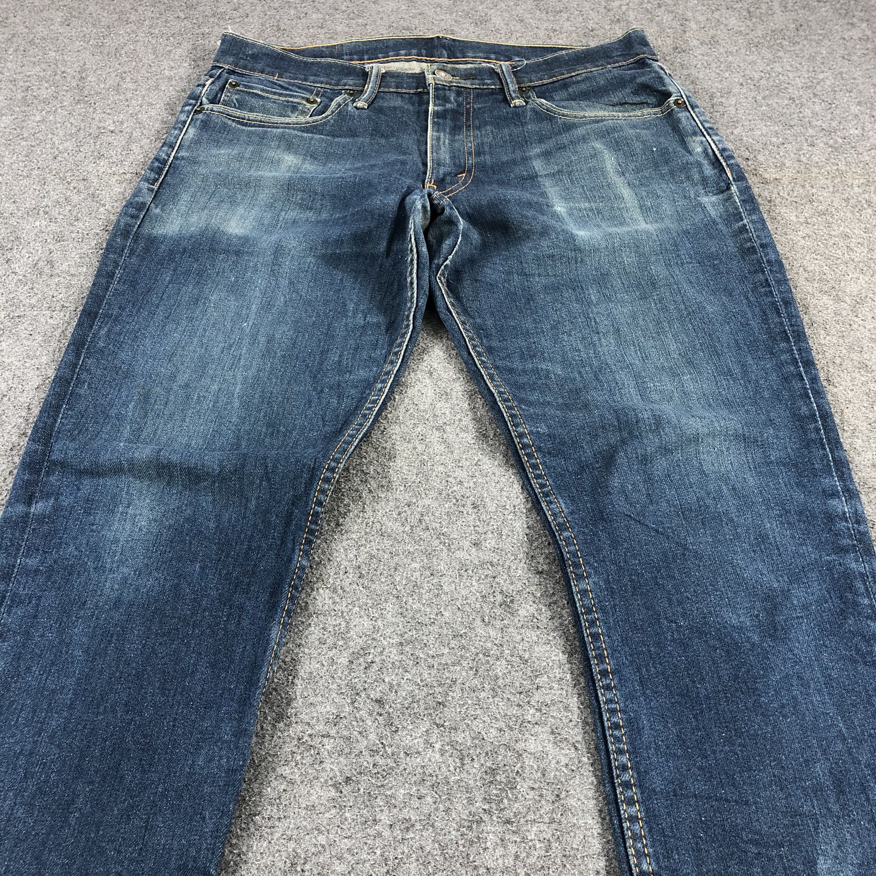 Levi's Vintage Levis 511 Jeans Blue Wash Denim KJ511 Size US 33 - 3 Thumbnail