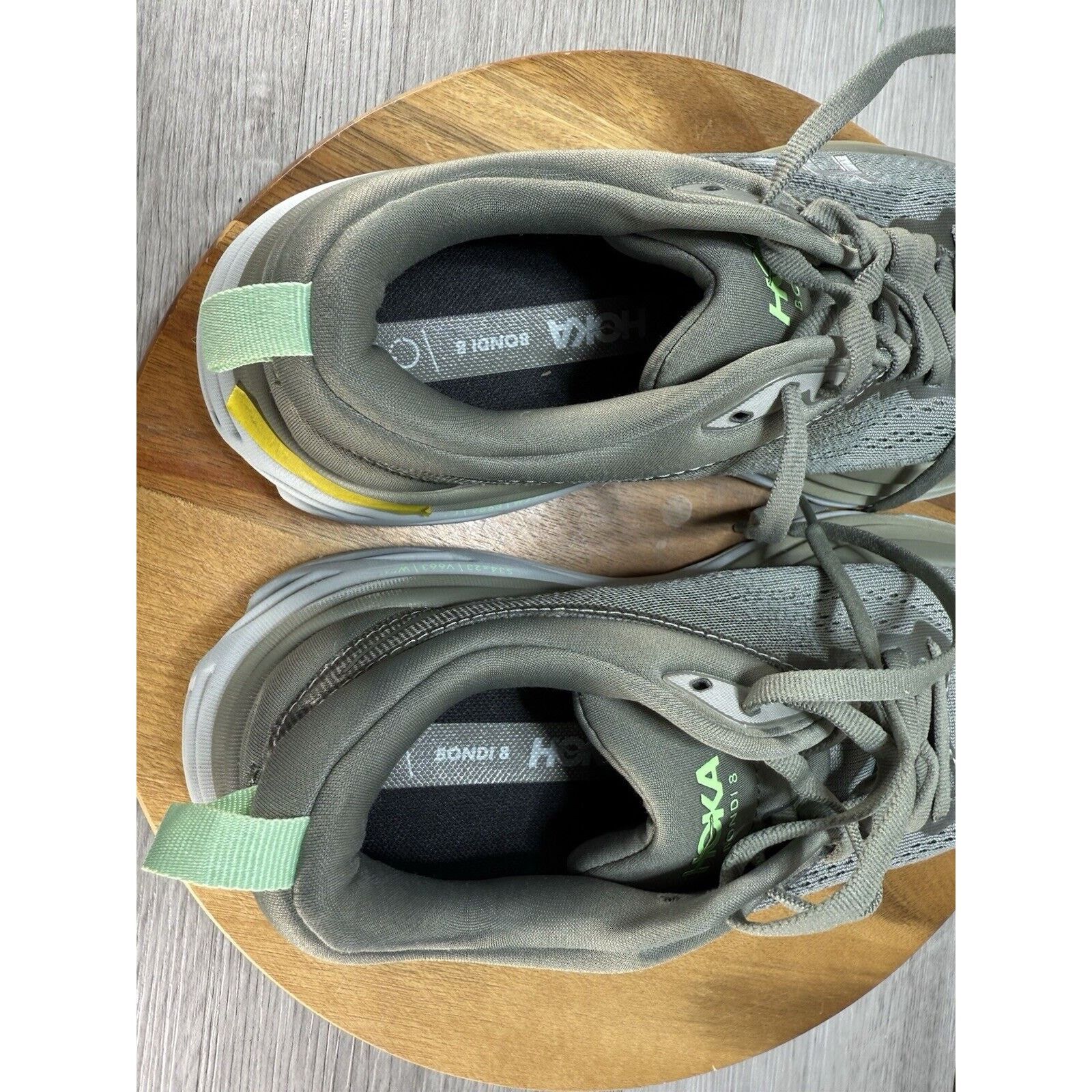 Hoka Hoka One One Bondi 8 Mens Size 7.5 Olive Haze Mercury Size US 7.5 / EU 40-41 - 8 Thumbnail