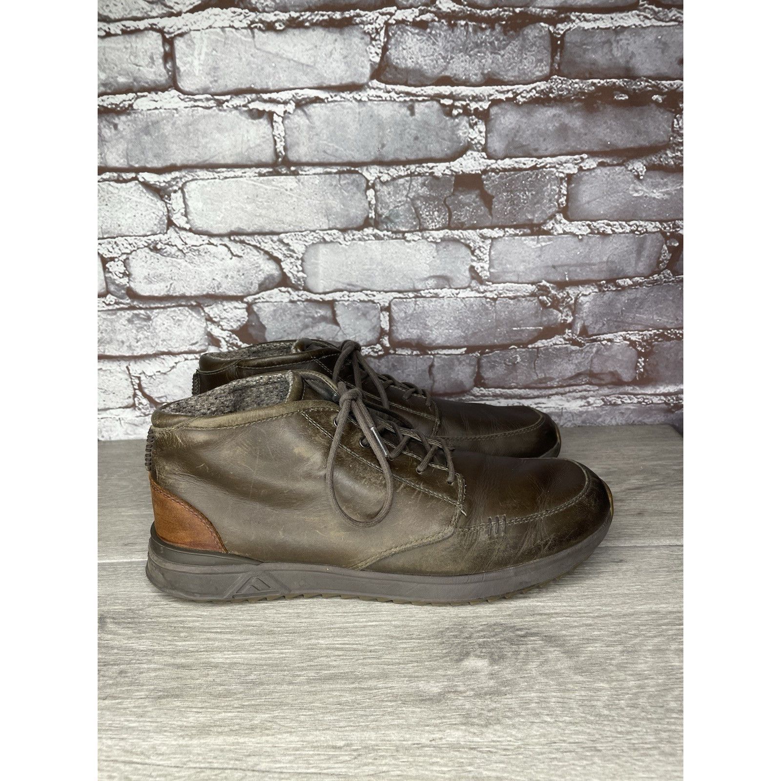 REEF Reef Rover Mid Brown Leather Casual Chukka Boots Shoes Men S Size US 11 / EU 44 - 5 Thumbnail