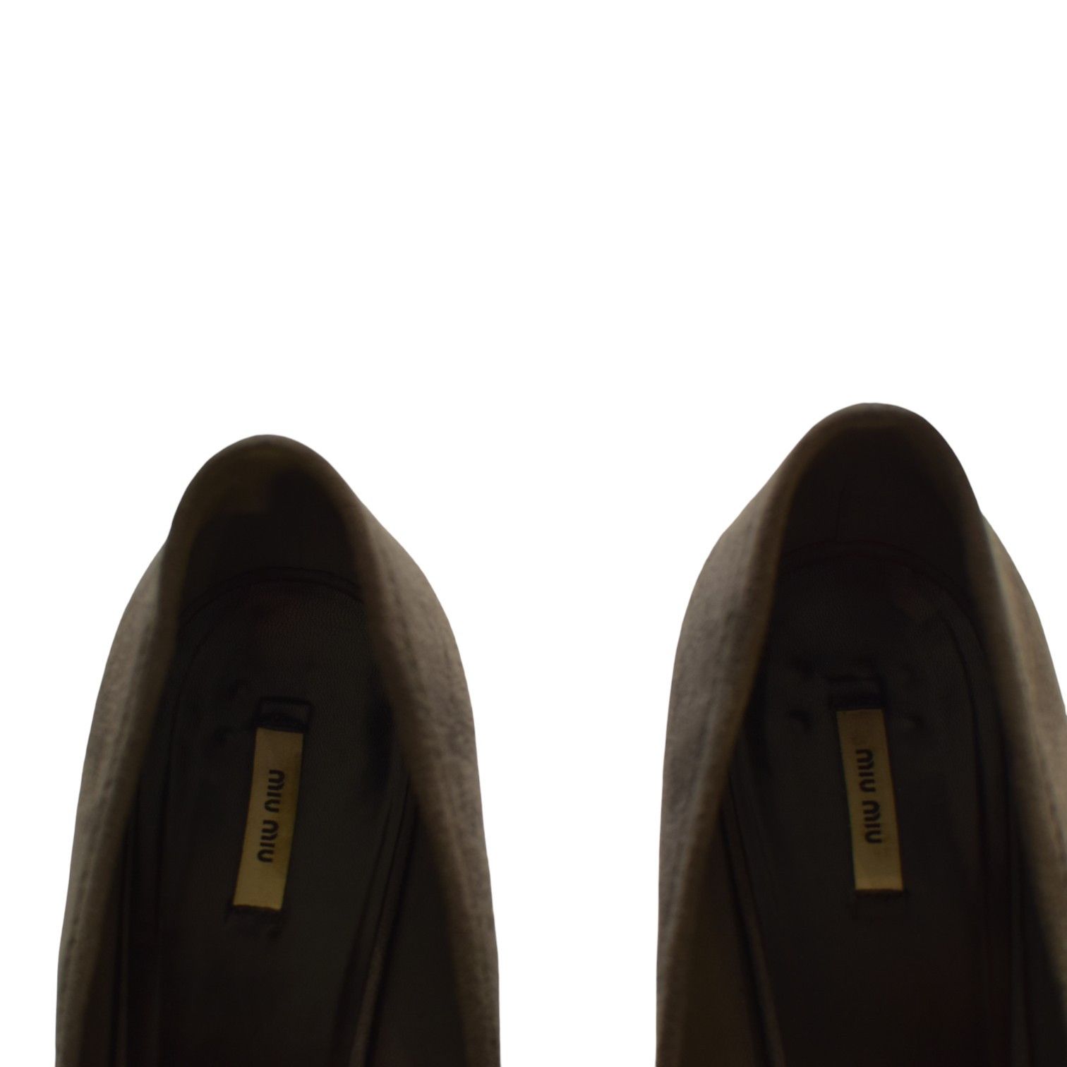 Miu Miu Miu Miu Suede Bow Pumps–Gray with Black Patent Cap Toe Size US 9.5 / IT 39.5 - 8 Thumbnail