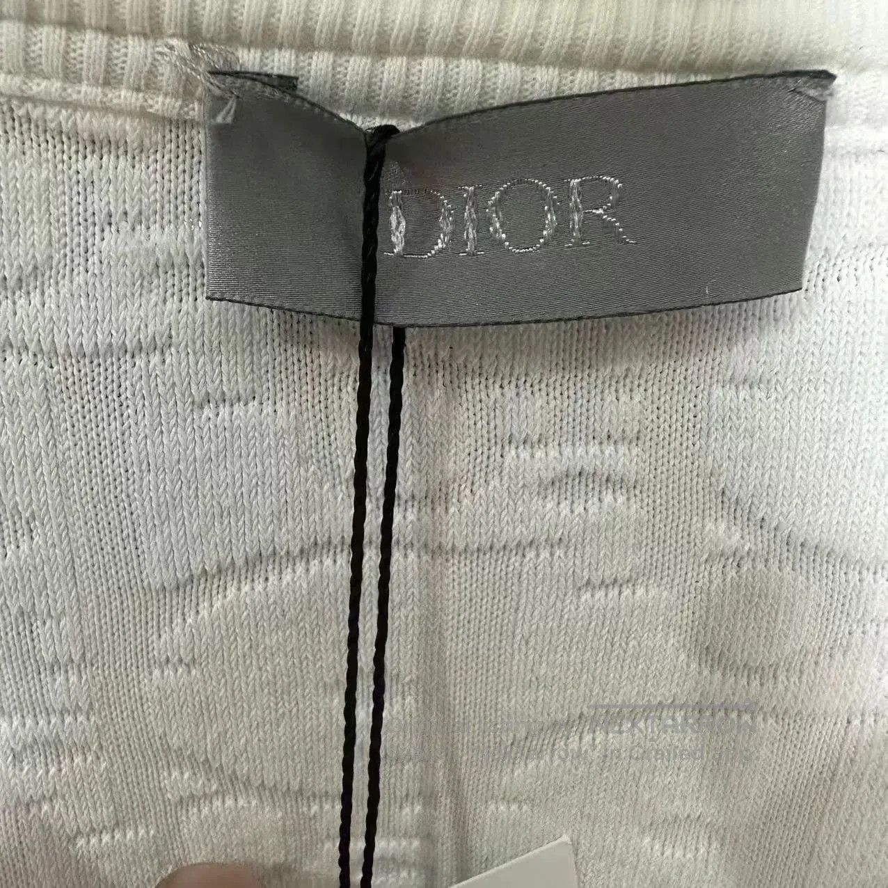 Dior dior white short sleeve towel print top. Size US L / EU 52-54 / 3 - 3 Thumbnail