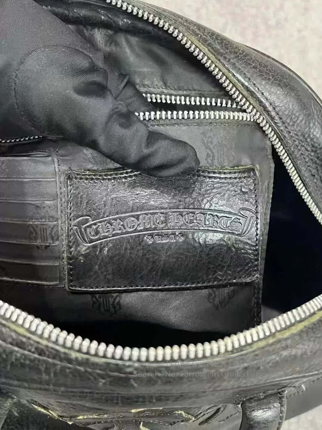 Chrome Hearts chrome hearts black leather bowling bag. Size ONE SIZE - 6 Thumbnail