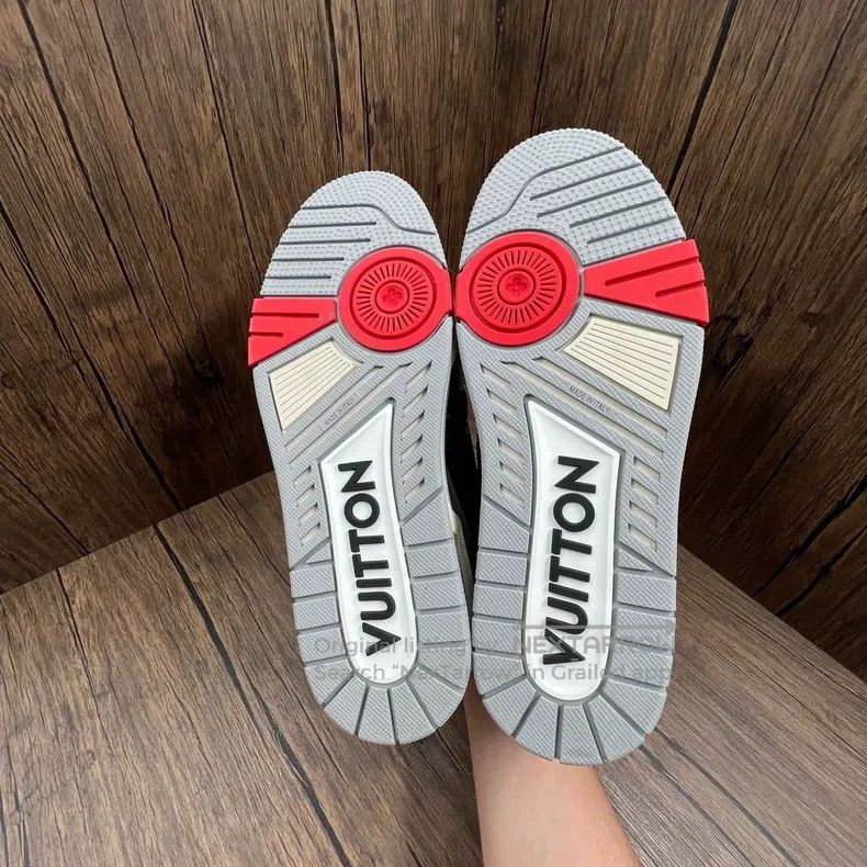 Louis Vuitton Louis Vuitton Trainer Full Drill Black Cement Board Shoes Size US 7 / EU 40 - 7 Thumbnail