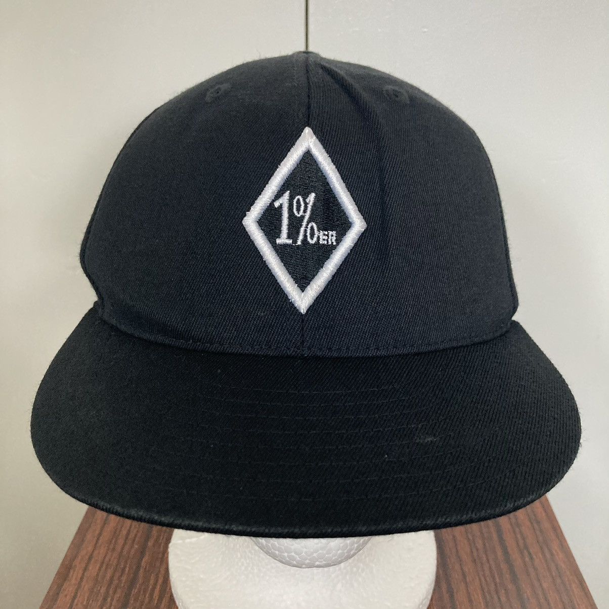 Vintage 1%ER ONE PERCENTER OUTLAW BIKER HAT CAP MOTORCYCLE CLUB MC Size ONE SIZE - 2 Thumbnail