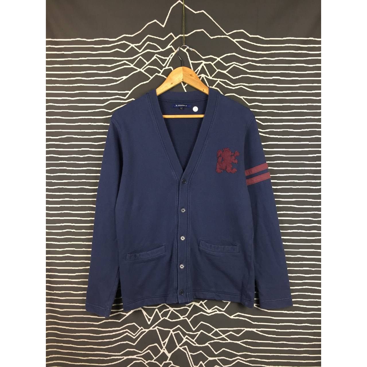 Paul Smith × R.Newbold R.Newbold Embroidered Logo Cardigan Sweater Size S Size US S / EU 44-46 / 1 - 2 Thumbnail