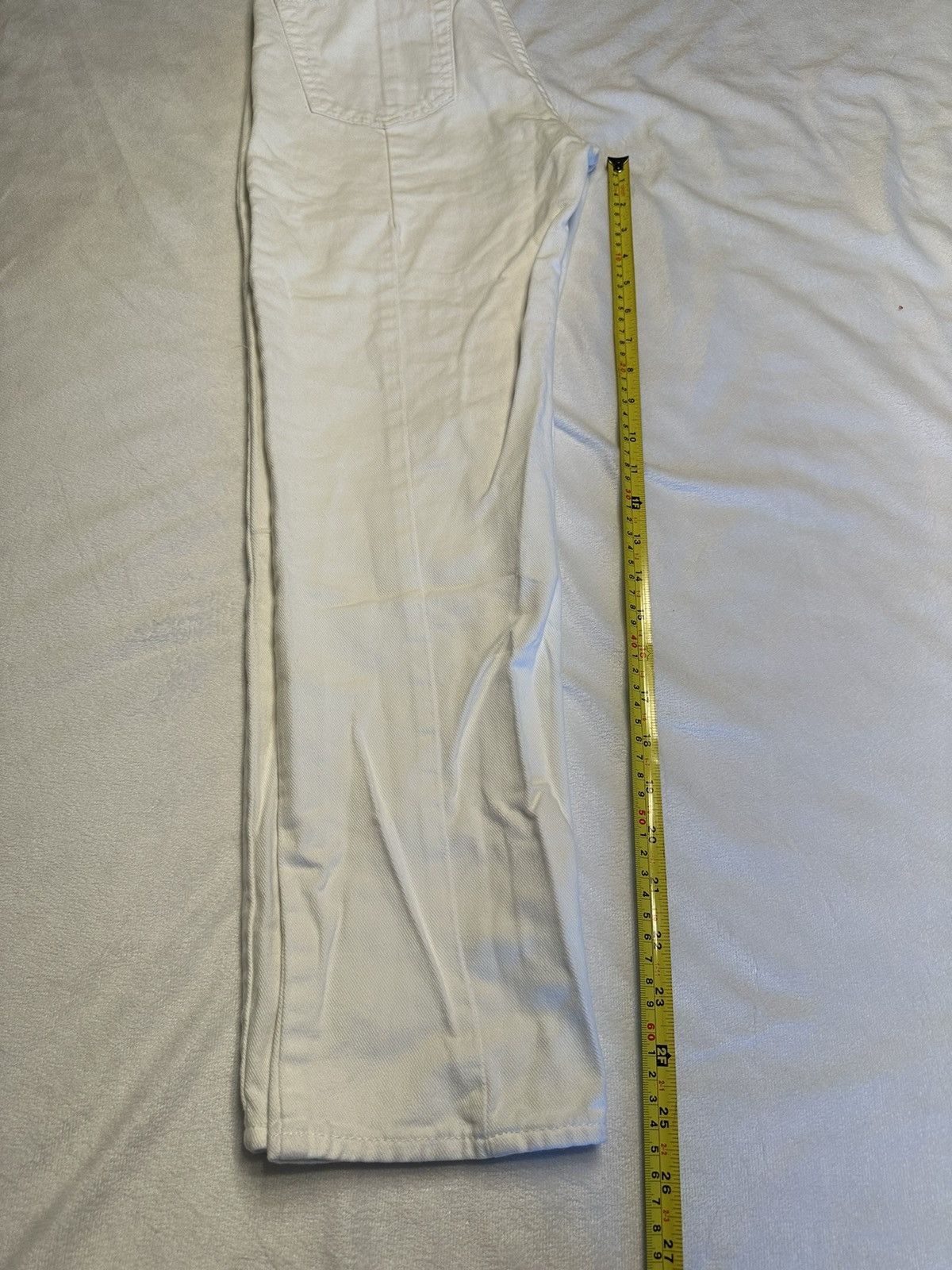 Sandro Sandro Straight Leg Denim Jeans White Women's Size 24”x25” Size 24" / US 00 / IT 34 - 7 Thumbnail