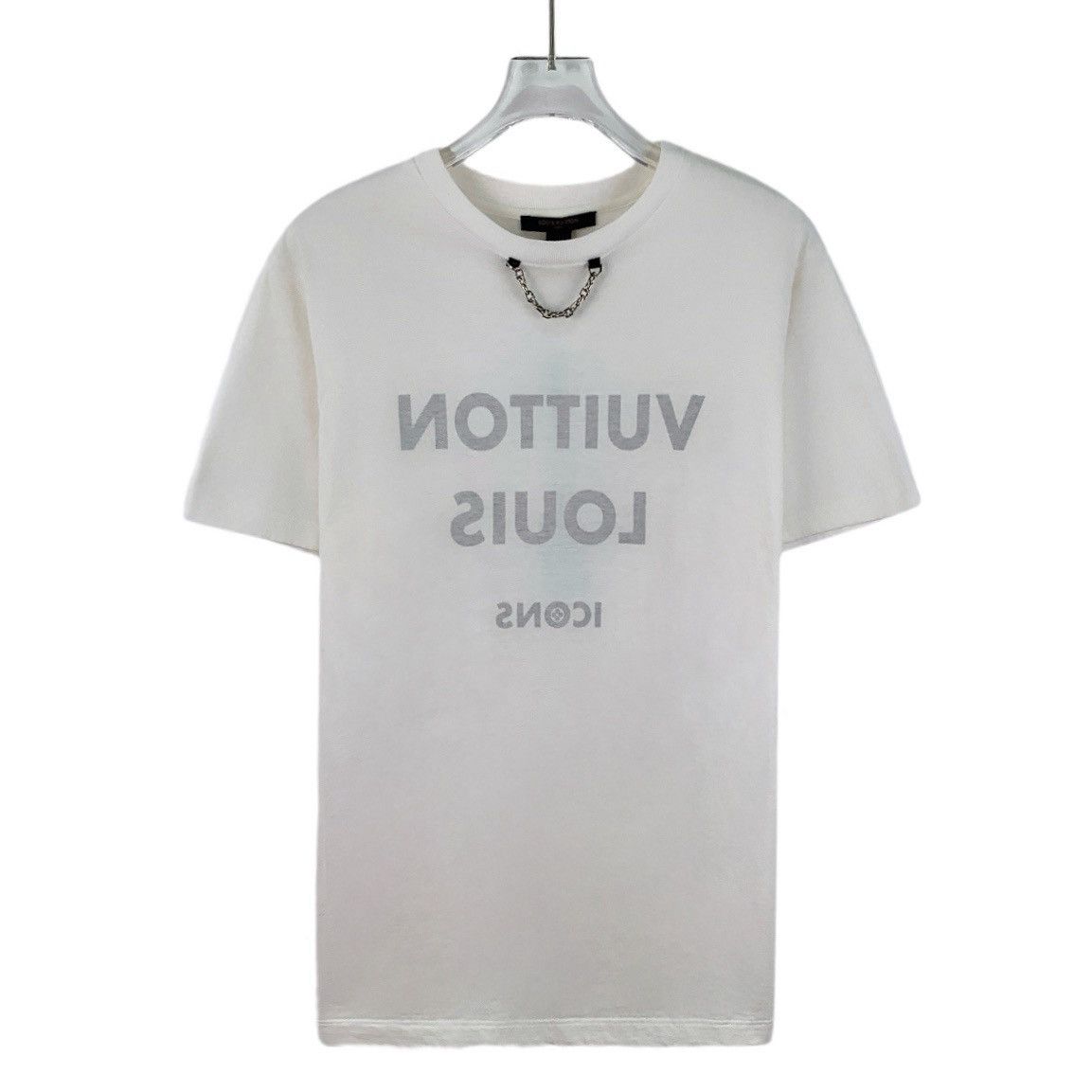 Louis Vuitton Louis Vuitton Chain Detail Short Sleeve T-shirt K26WX Size M / US 6-8 / IT 42-44 - 1 Thumbnail