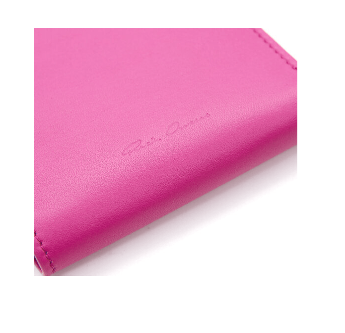 Rick Owens BNWT SS23 RICK OWENS "EDFU" ZIPPED WALLET PINK Size ONE SIZE - 6 Thumbnail